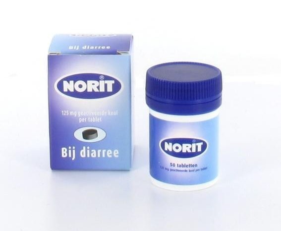 Norit tabletten 125 mg à 50 stuks