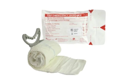 Traumazwachtel 450 x 10 cm met drukclip Emergency bandage steriel