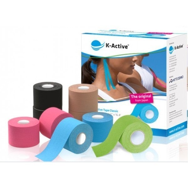 K-Active tape 5 cm x 5 mtr diverse kleuren