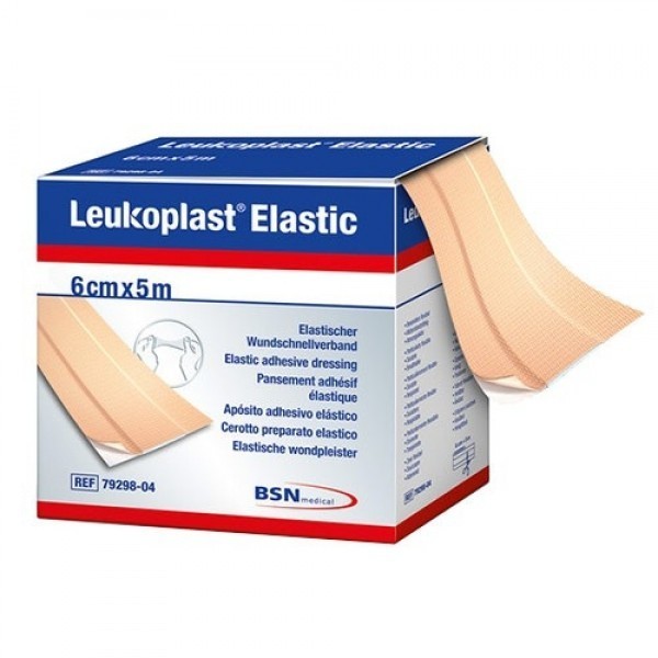 Leukoplast elastic 6 cm x 5 mtr