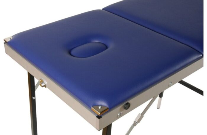 Koffer massagebank 56 cm breed 2 delig / met uitsparing